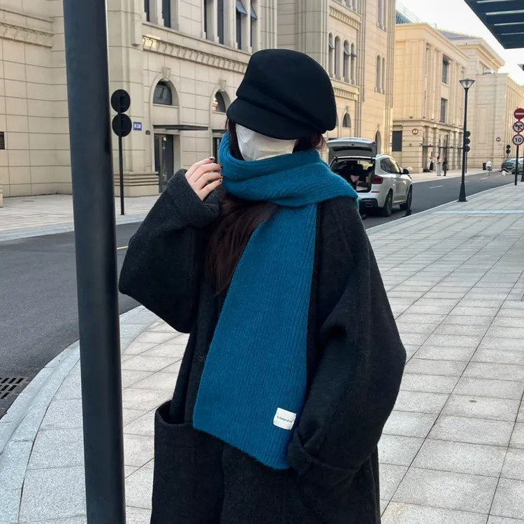 冬季新款ins围巾女冬季百搭情侣款男女同款围脖保暖韩版加厚保暖