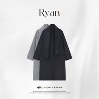 【石头Ryan】筆丨线条干净利落一气呵成100羊驼毛长款大衣W58DY031