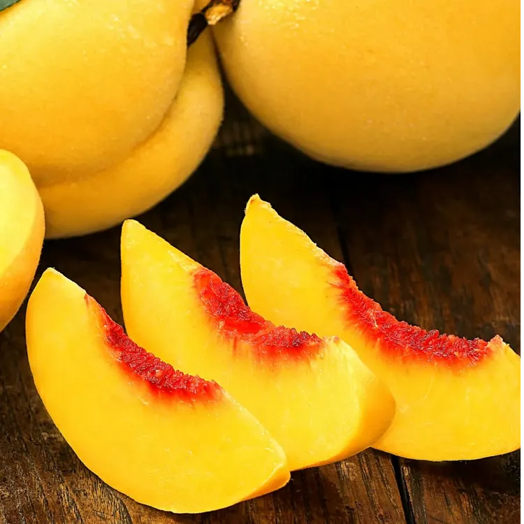 【现摘现发】枣阳红心锦绣黄桃4.5斤装新鲜水果 应季黄桃