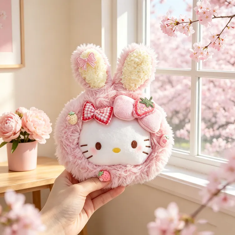 正版hellokitty草莓米菲兔包挂件可爱摆件包挂玩偶生日礼物送惊喜