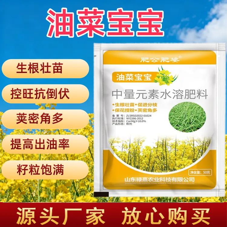 油菜宝宝提高出油率肥公肥婆促花授粉抗倒伏-籽粒饱满油菜肥