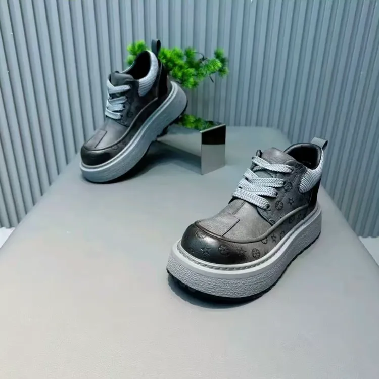 欧洲站男鞋2025冬季新款皮面加绒保暖男士高帮棉鞋厚底防滑马丁靴