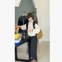 【云朵奶昔】秋季新款韩系休闲宽松洋气百搭显瘦夹棉上衣（带披肩）