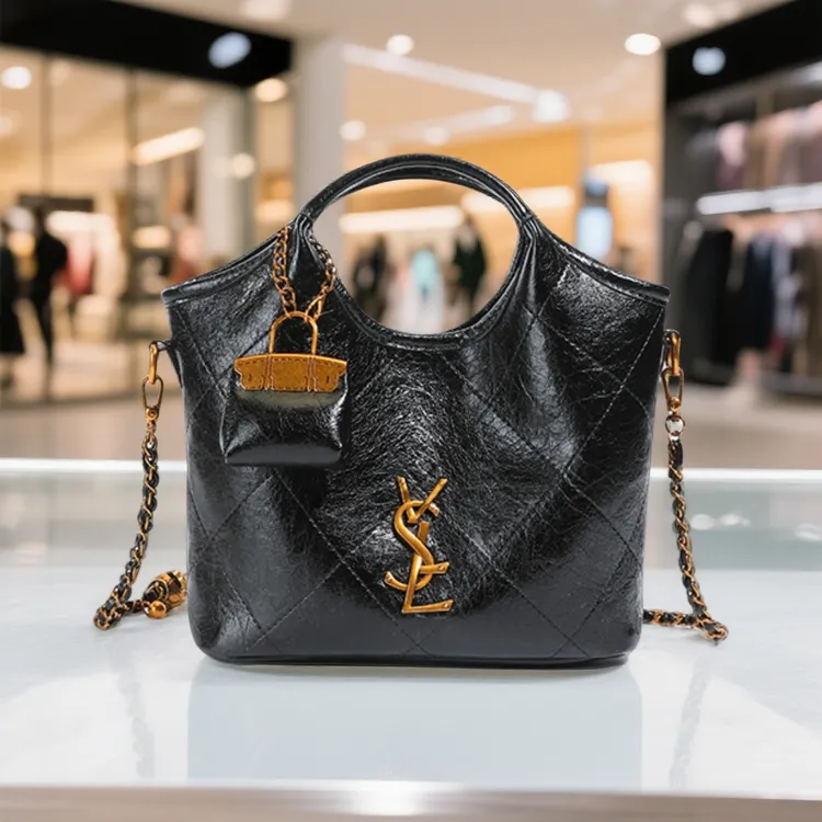 法式轻奢手提包2025新款时尚油皮单肩包百搭经典子母包女士斜挎包