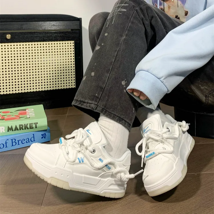 Warrior/回力厚底白色女鞋子新款爆款小白鞋原创网红百搭板鞋透气