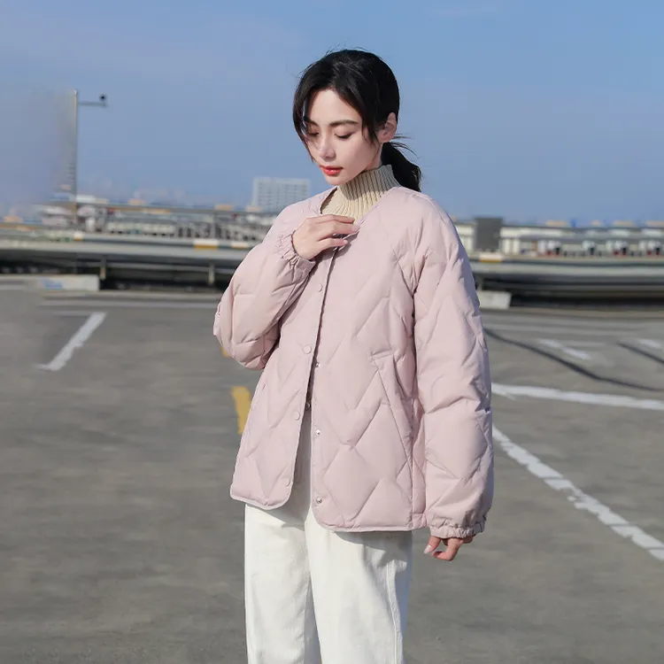 喜空/UCUB95%白鸭绒大码羽绒服女保暖短款700蓬女装禅意大码女装