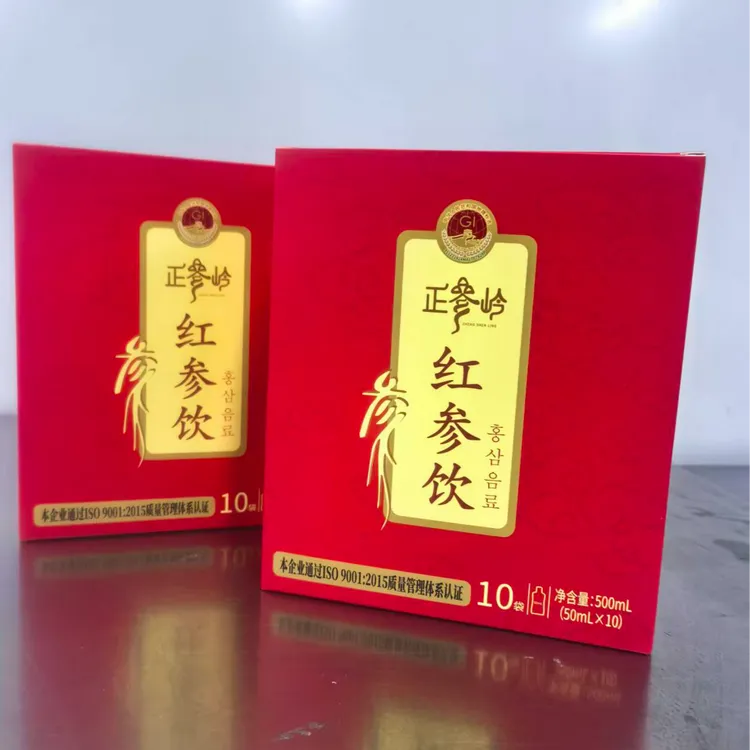 【延边晨报助企平台】长白山原产红参饮1盒*500ml