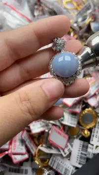 翡翠戒指银S925镶嵌33333---10