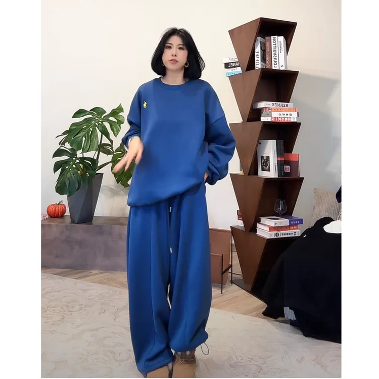 ZUOXIAOQI小马加绒情侣套装33（衣长73-76/裤长103-105）