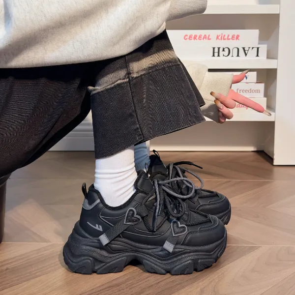 回力女鞋加绒老爹鞋女款2025新款冬季女鞋保暖棉鞋厚底增高女鞋子