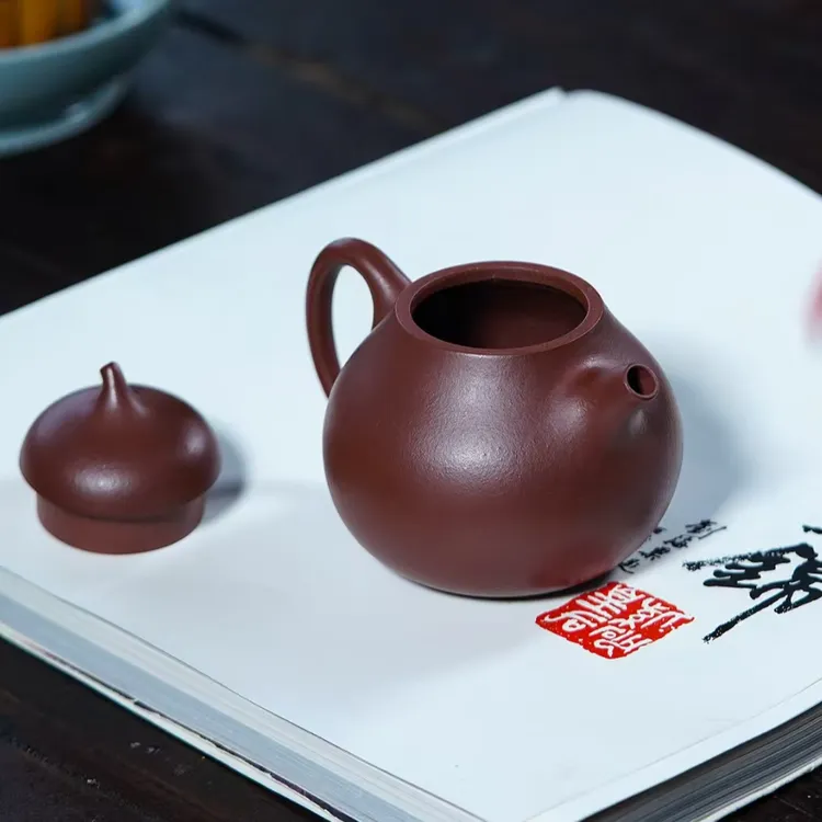 宜兴紫砂壶怀隐壶泡茶壶专用茶具器具茶道用具网红茶器侘寂风茶器