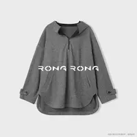 溶溶【随性自我】RONGRONG 羊毛醋酸混纺千鸟格卫衣外套ZGQ6W3289