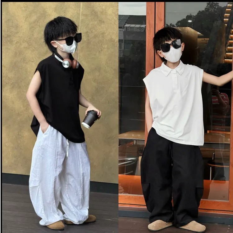 男童夏装套装2025新款儿童装中大童酷帅气运动薄款休闲夏季夏款潮