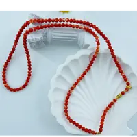 【世间臻宝】粉珊瑚DIY项链 粉珊瑚约卡3mm+ DIY0547 多样性发货