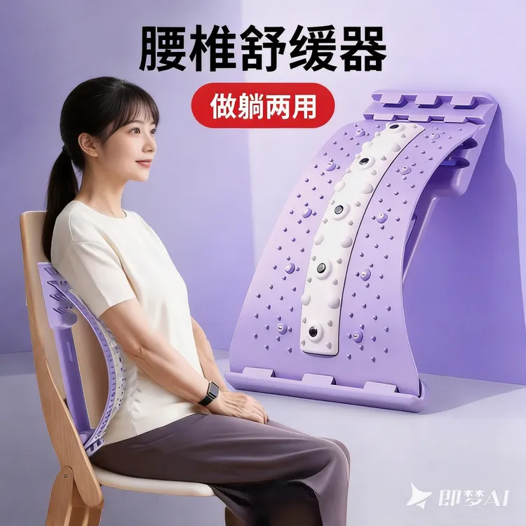 顶腰板脊椎腰椎舒缓拉伸锻炼腰部托举神器间盘突腰疼牵引按摩顶板商品图