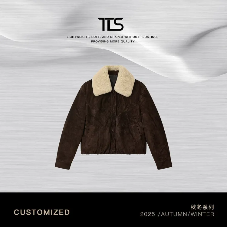 TT【胖豆豆】南非进口绵羊皮皮毛一体内里90白鹅绒保暖羽绒服PY5058