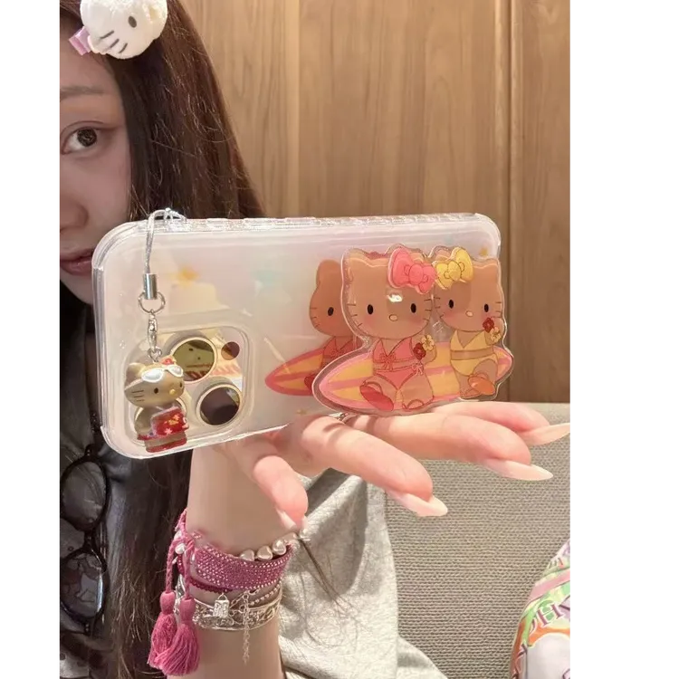 诚星泽双黑皮kt冲浪适用苹果16pro手机壳华为oppo/小米/vivo/防摔