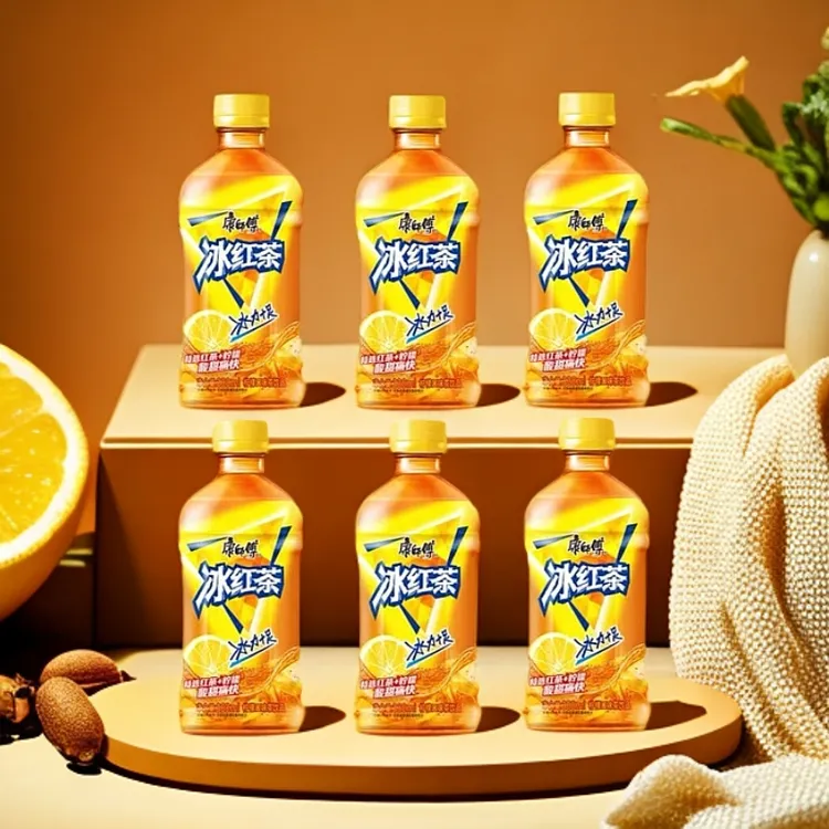 康师傅 冰红茶330ml*6瓶，酸甜滋味果香浓郁维C助力夏天解渴饮品