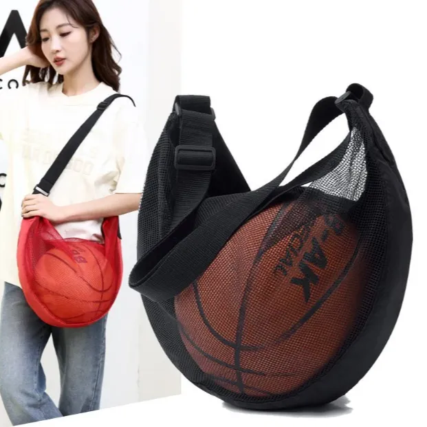 轻便篮球包斜挎背包单肩儿童学生透气收纳足球篮球袋篮球袋收纳袋