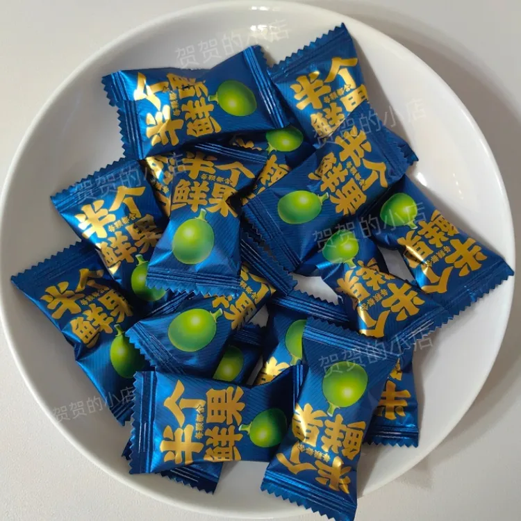 半个鲜果泡泡糖散装 新型胶基持久耐嚼不扎口清新口气提神醒脑