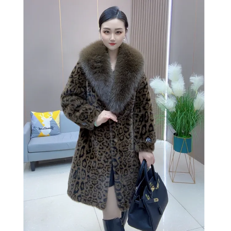 备【MZ严选】3156海宁网红冬季轻奢中长款时尚气质宽松女款外套