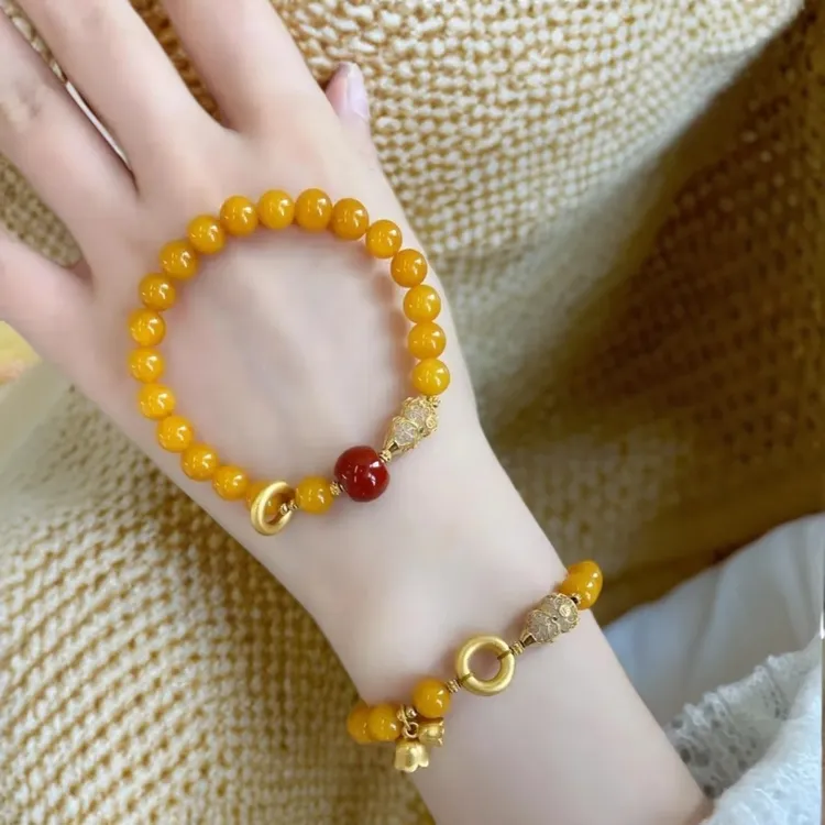 铜合金手链 铃兰花如意锁葫芦手链精致清冷感生日礼物手串女轻奢