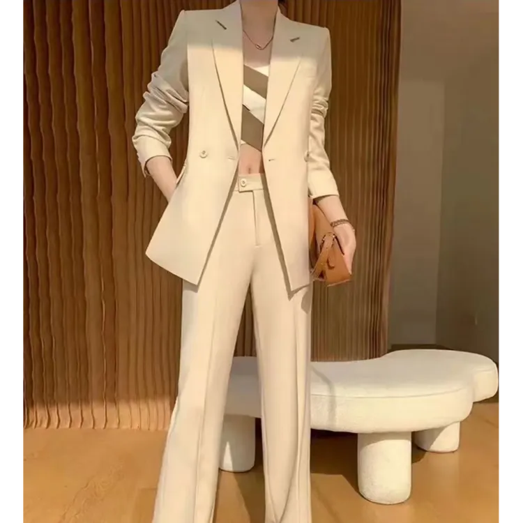 〈纪朵研〉1369西服女春季韩版显瘦时尚百搭休闲高级感套装