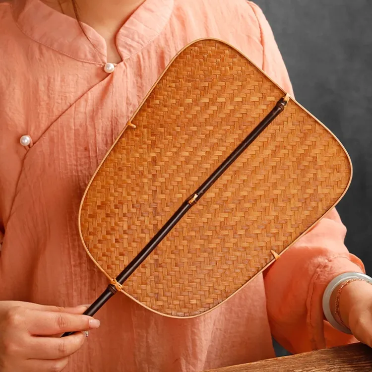 【芭蕉扇】手工复古竹编长柄芭蕉扇中式古风夏季纳凉青篦扇芭蕉扇