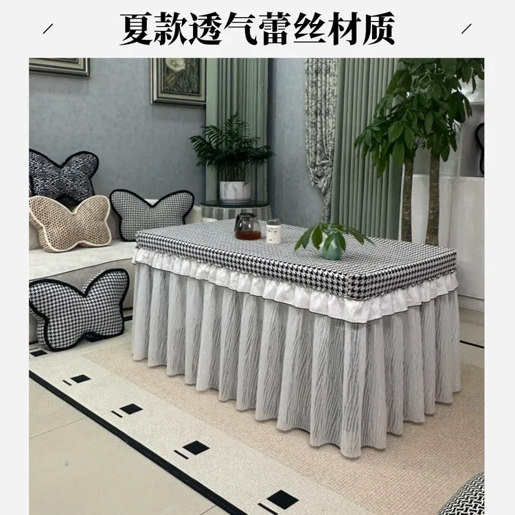 千鸟格夏款蕾丝火套