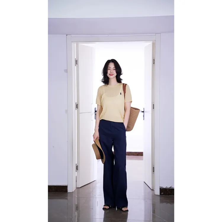 【“裸奔裤”！炸裂舒服】纯亚麻窄版阔腿裤宽松棉麻垂坠感高腰直筒裤