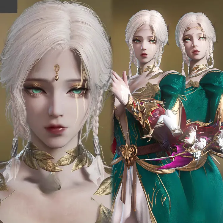 发2 国服 永劫无间捏脸数据 女脸型 席拉 Jade 御姐包