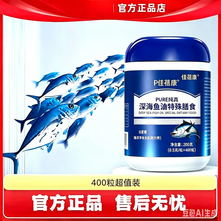 佳蓓康【鸽子好物推荐】正品保证好品质400粒超值装深海鱼油MZ