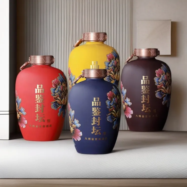 景德镇陶瓷酒瓶3斤6斤10斤空酒坛子家用酒罐高档复古家用酒壶酒坛