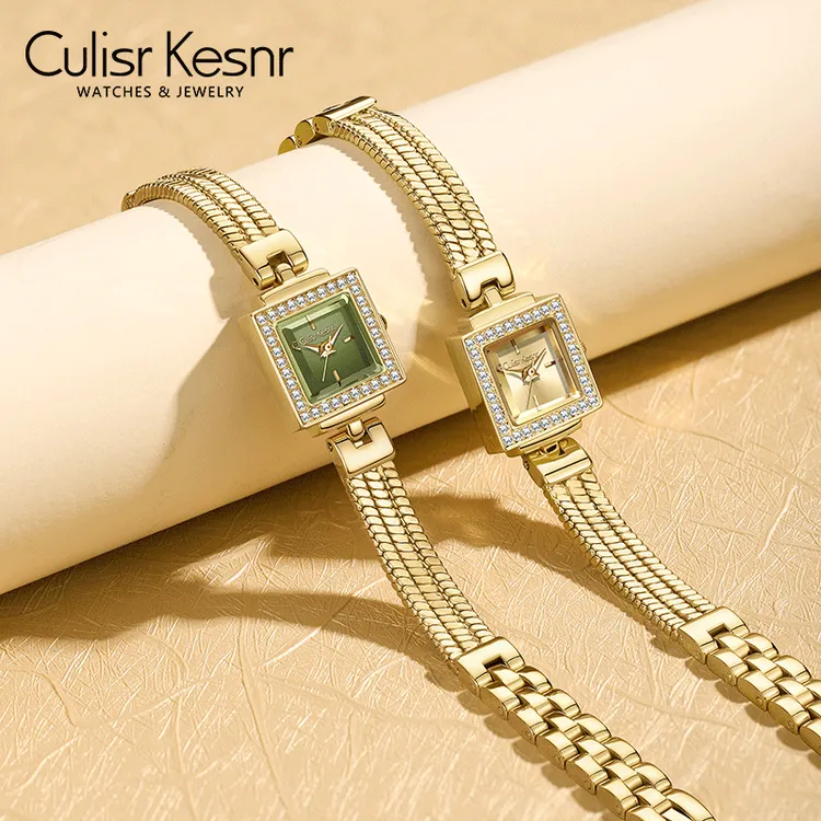 Culisr Kesnr【官方直营】玛瑙绿小金屋手表女款女士网红小众腕表
