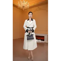 【周洲】【有里布送腰带】长款西装领风衣春秋QY0091