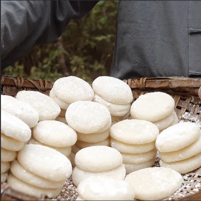 传统粑粑农家大米粘米粑粑湖南常德特产非糍粑传统水磨年糕小吃