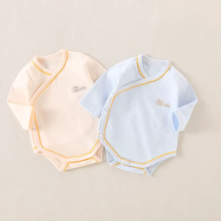 新生婴儿衣服初生宝宝包屁衣春秋款纯棉无骨连体衣三角哈衣爬服