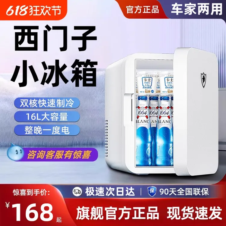 德国迷你小冰箱二人小型家用学生宿舍车载冰箱冷藏冷冻mini小冰柜