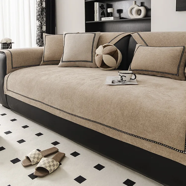 今后 小香风雪尼尔简约沙发垫