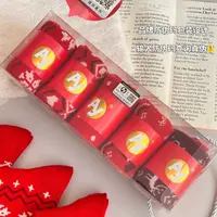 Ay复古图腾红羊毛袜温暖不冻脚保暖舒适蓬松柔软