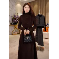 G9238高级感法式复古套装裙女2025秋冬穿搭一整套气质时尚连衣裙