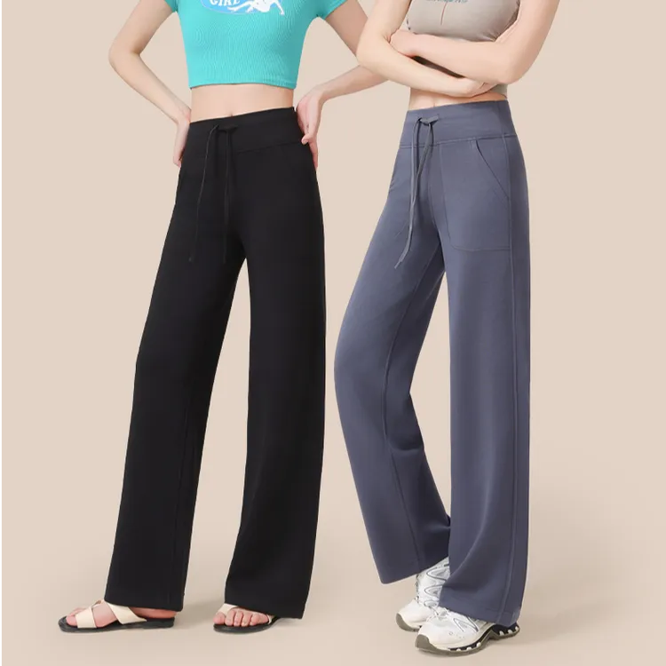 【lulu家神裤】秋季新款时尚莫代尔砂洗女士运动长裤休闲直筒裤