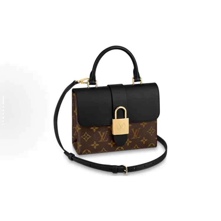 99新 LouisVuitton/路易威登 小雨 LV 老花锁头包 单肩斜跨手提包