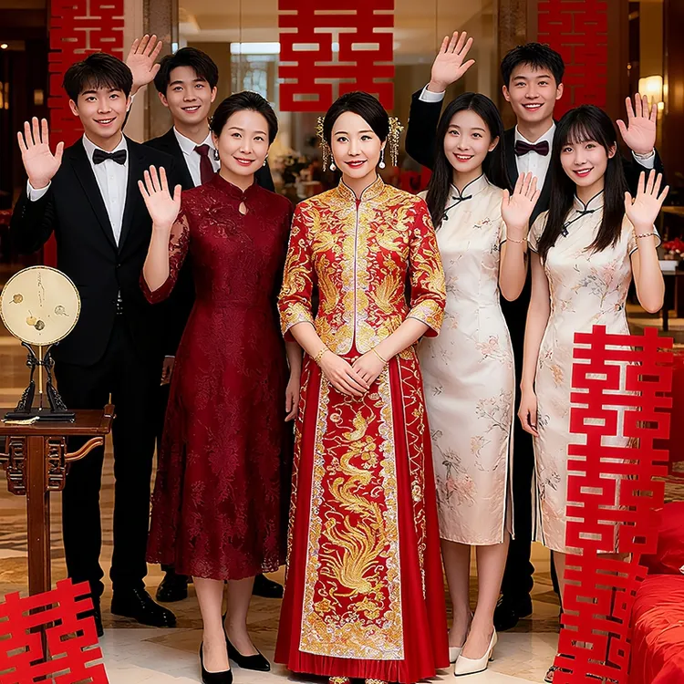 10月份穿的喜婆婆婚宴装2025新款高端结婚妈妈礼服平时可穿旗袍