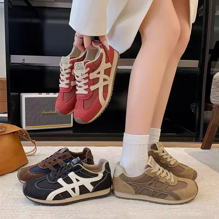 单里鞋女秋季新款时尚休闲鞋开学季跑步运动鞋秀气显脚小女款801