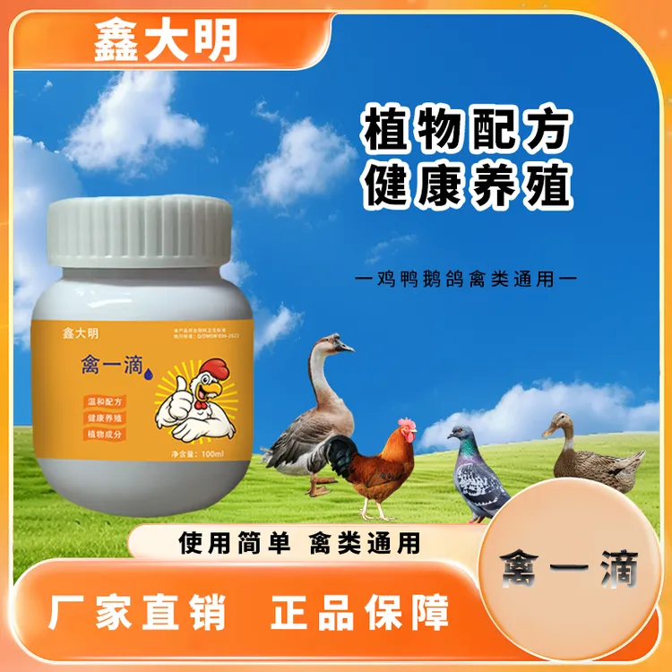 禽一滴100ml鸡鸭鹅鸽子鹌鹑家禽养殖瞌睡无精不吃打采兑水