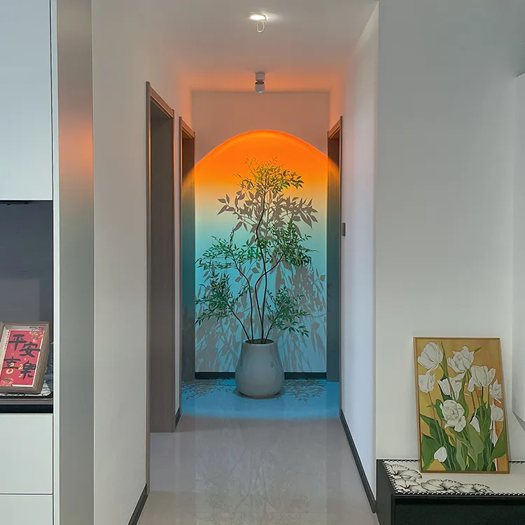 梵梦灯饰破晓射灯渐变氛围日落灯网红嵌入式夕阳灯装饰玄关过道灯