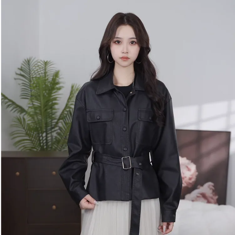 2529单里款】皮衣外套女款爆款2025新款女装网红款女士皮衣外套