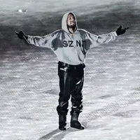 【Kanye同款】演唱会周边 限定 灰色拉链帽衫