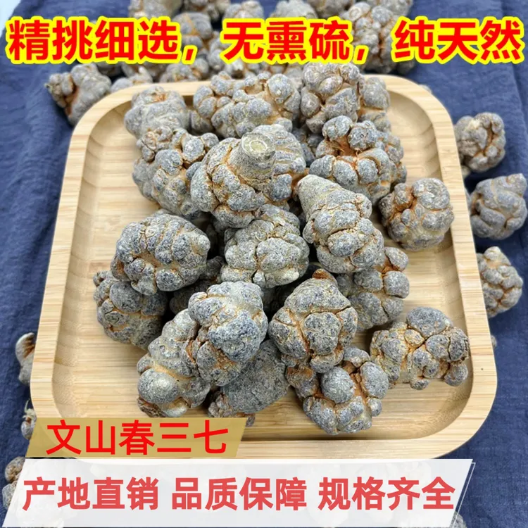 文山三七整个田七无硫水洗产地直销批发零售规格齐全20头30头40头
